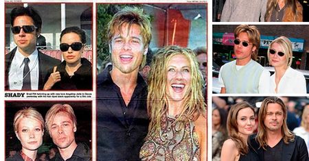 Zdjęcia, które pokazują, że Brad Pitt wybiera partnerki podobne do siebie