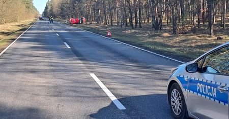 Po wypadku zablokowana DK10 w Starej Łubiance