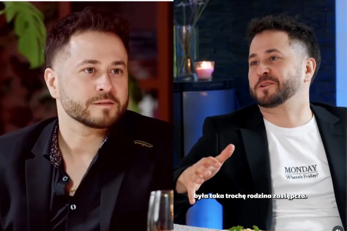 Sergiusz Żymełka w programie "Kolacja w ciemno"