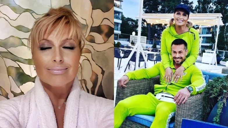 Katarzyna Skrzynecka i Marcin Łopucki pluskają się w jacuzzi