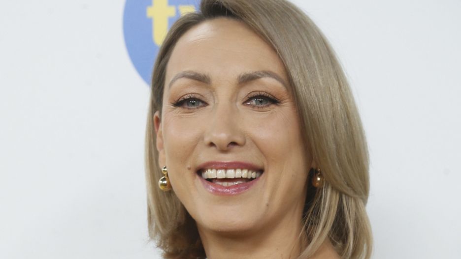 Anna Kalczyńska na spotkaniu prasowym "Dzień dobry TVN"