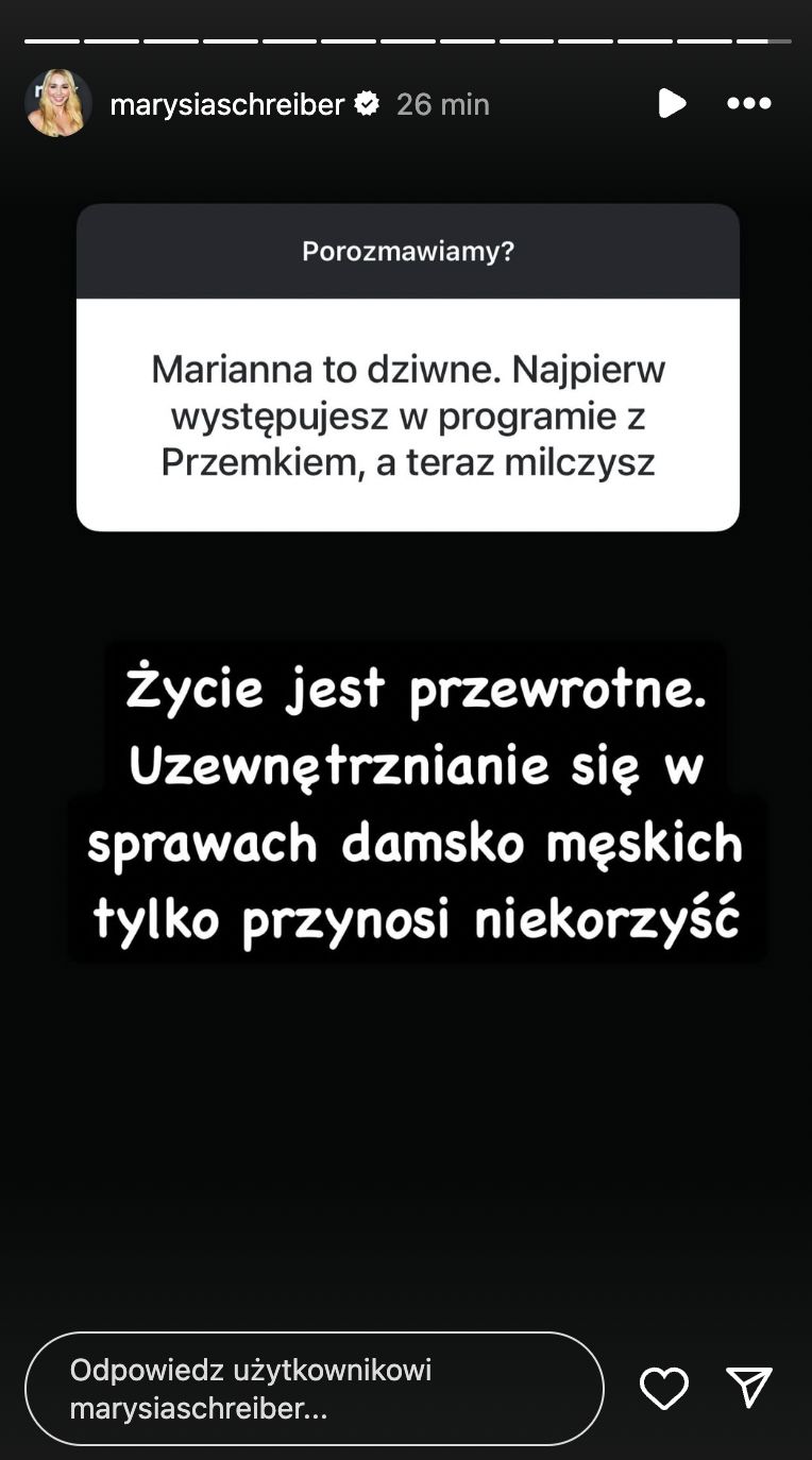 Marianna Schreiber odpowiada na pytanie o Czarneckiego