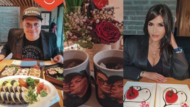 Krzysztof Skiba świętuje walentynki z młodszą o 26 lat ukochaną nad talerzem sushi