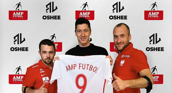 Robert Lewandowski i Oshee sponsorami reprezentacji Polski w amp futbolu