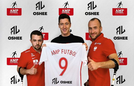 Robert Lewandowski i Oshee sponsorami reprezentacji Polski w amp futbolu