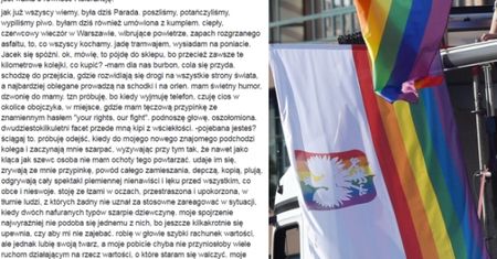 Kobieta zaatakowana po Paradzie Równości: "POJE*ANA JESTEŚ?! Zaczynają mnie szarpać, depczą, kopią, plują"...