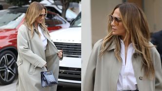 Jennifer Lopez opuszcza butik Hermes z nową torebką za ponad 300 TYSIĘCY złotych...