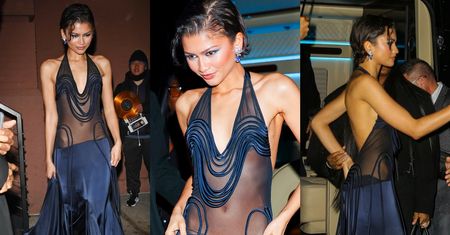 Zendaya maszeruje do klubu w prześwitującej sukience z ogromnym wycięciem na plecach (ZDJĘCIA)