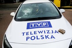 Samochód TVP obrzucony kamieniami. Policja szuka sprawcy