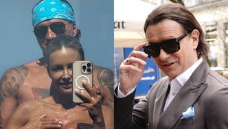Radek Majdan dzielnie podtrzymuje NAGI BIUST Małgosi Rozenek. Taki to pożyje? (FOTO)