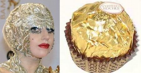 Lady Gaga wygląda jak… Ferrero Rocher?! (ZDJĘCIA)