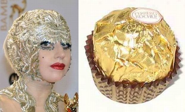 Lady Gaga wygląda jak… Ferrero Rocher?! (ZDJĘCIA)