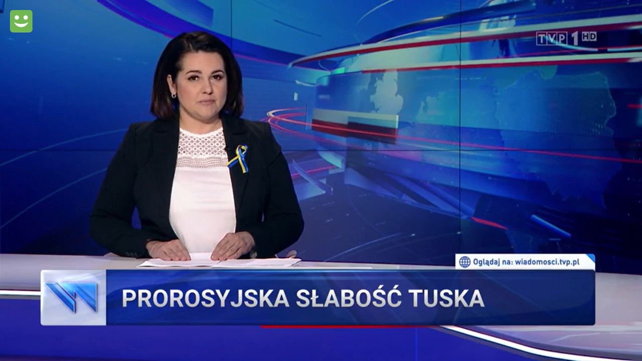 Edyta Lewandowska w "Wiadomościach" TVP zapowiedziała kolejny materiał o Tusku 