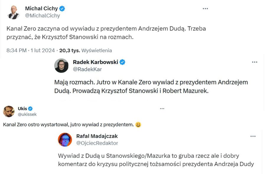 Krzysztof Stanowski i wywiad z Andrzejem Dudą
