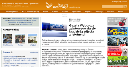 Bydgoska policja... ukradła zdjęcie radiowozu