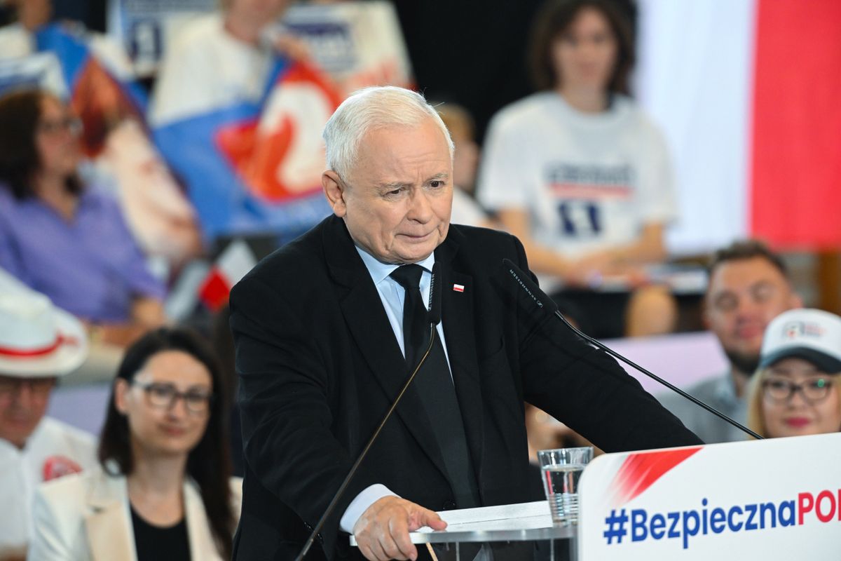 Jarosław Kaczyński w Kozielicach