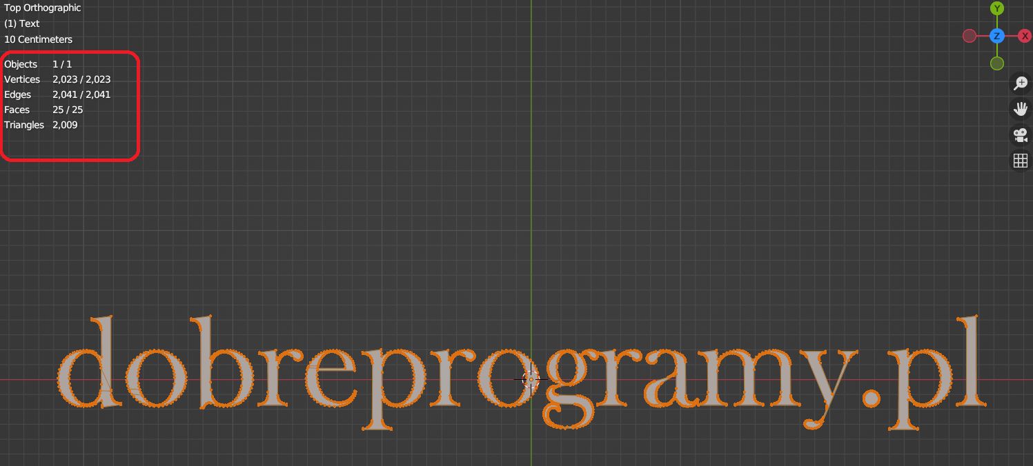 Blender: po zatwierdzeniu modyfikatora, siatka jest przejrzysta