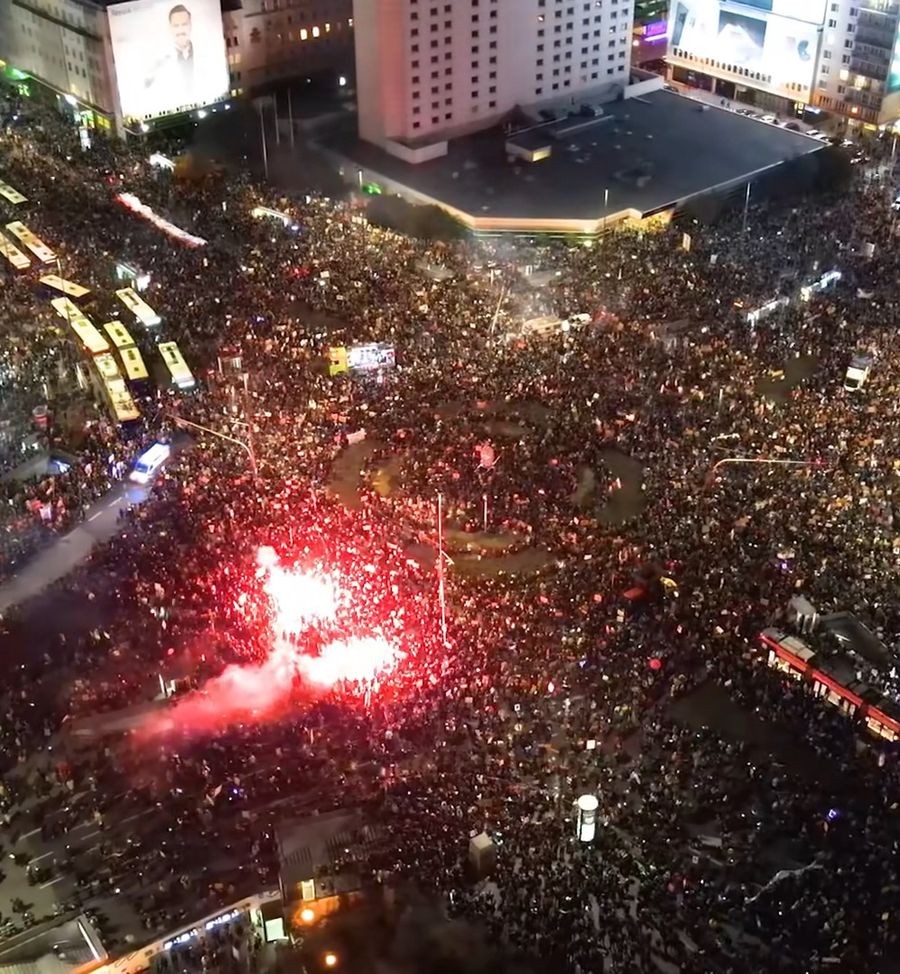 Protest w Warszawie