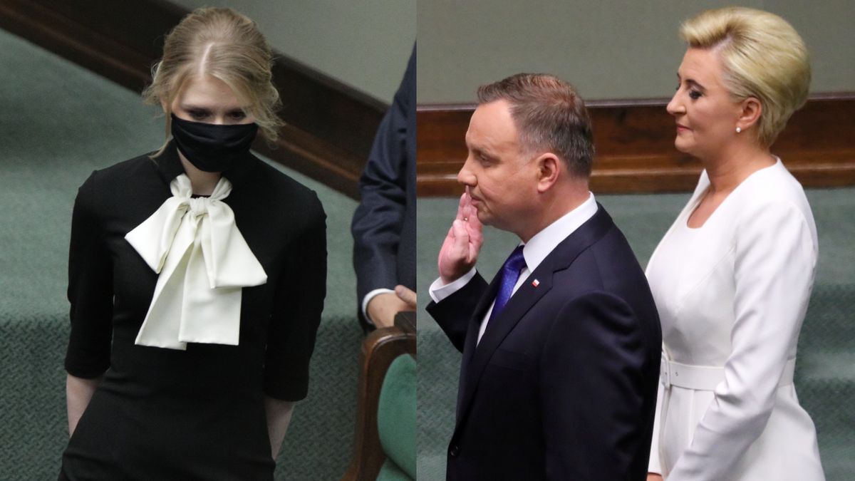 Andrzej Duda zaprzysiężony na prezydenta Polski, w sejmie pojawiły się z nim żona Agata i córka Kinga