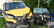 Wypadek w Limanowej. Za kierownicą osobówki 17-latek po narkotykach