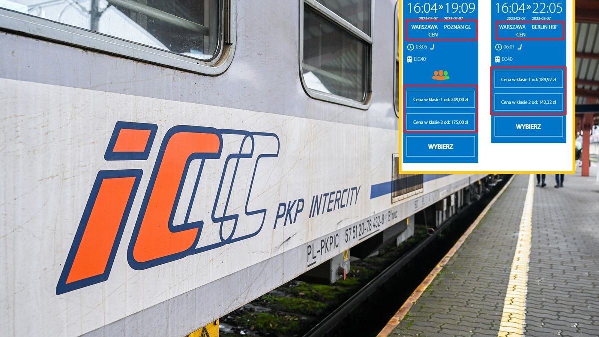 Ceny na bilety PKP