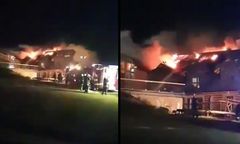 Istebna. Pożar hotelu Złoty Groń, ewakuowano ponad 30 osób