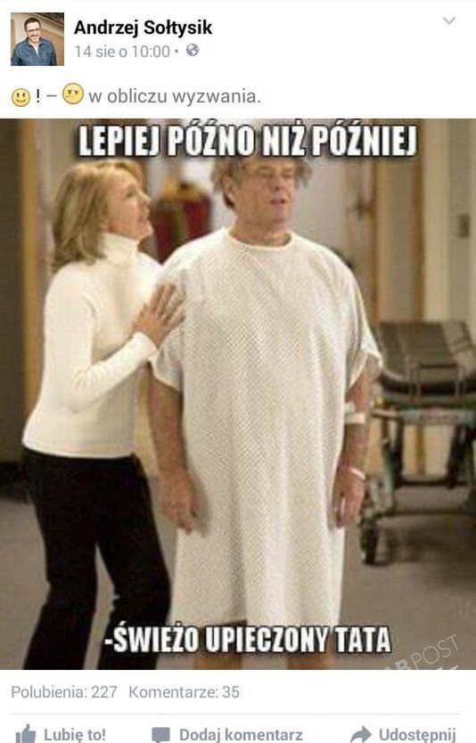 Andrzej Sołtysik Facebook
