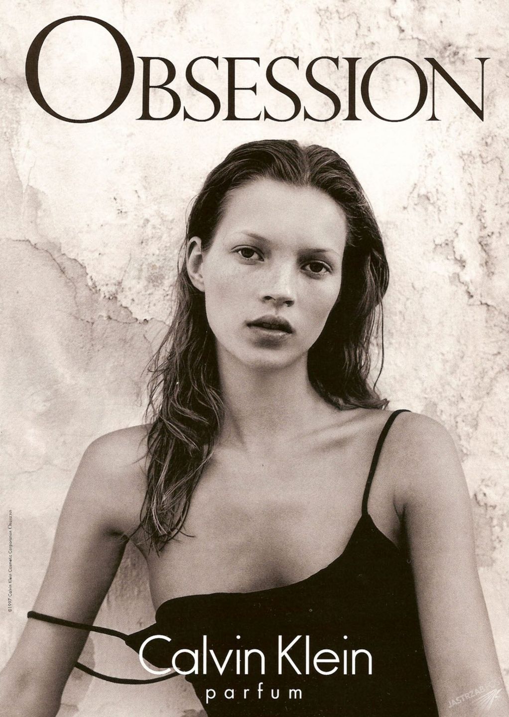 Kate Moss w reklamie perfum "Obsession" Calvina Kleina w 1997 roku (fot. mat. pras.)