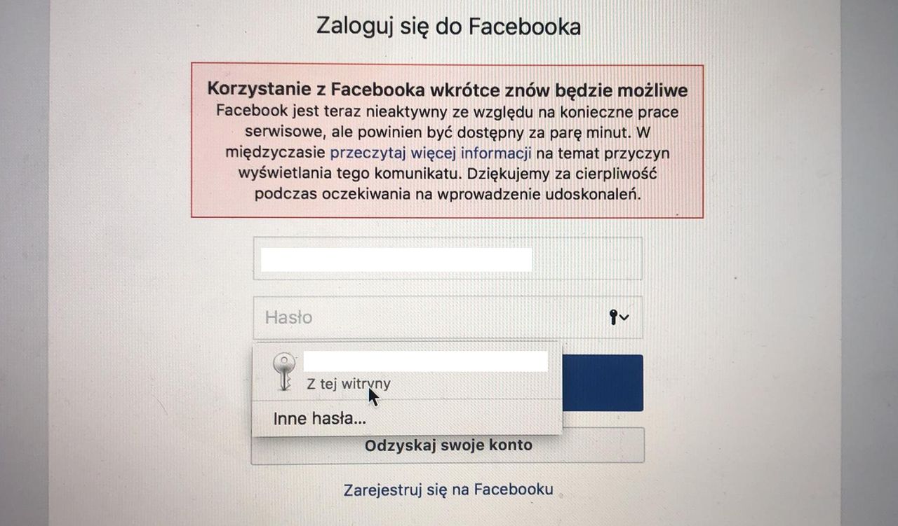 Awaria Facebooka i Instagrama. To nie atak hakerów