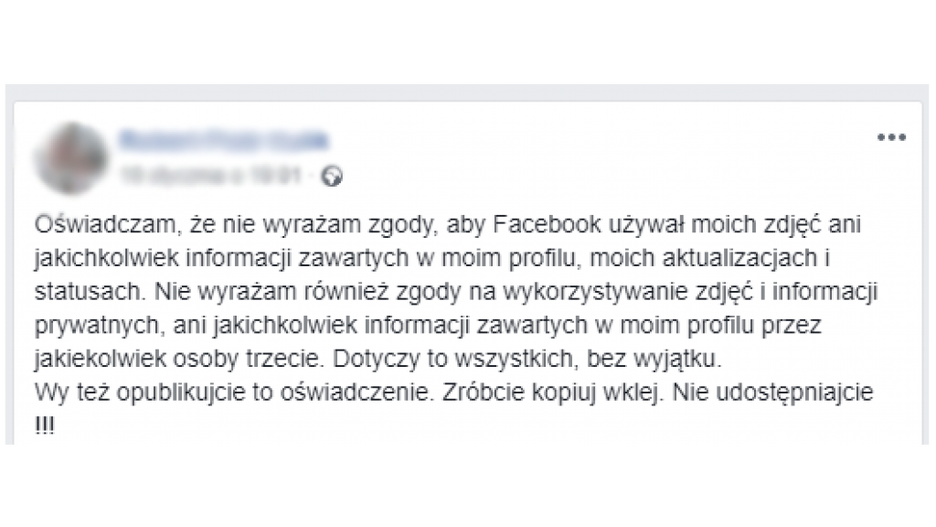 Łańcuszki powróciły na Facebooka