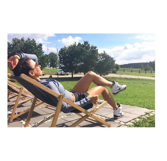 Celebrytki trenują z Anna Lewandowską