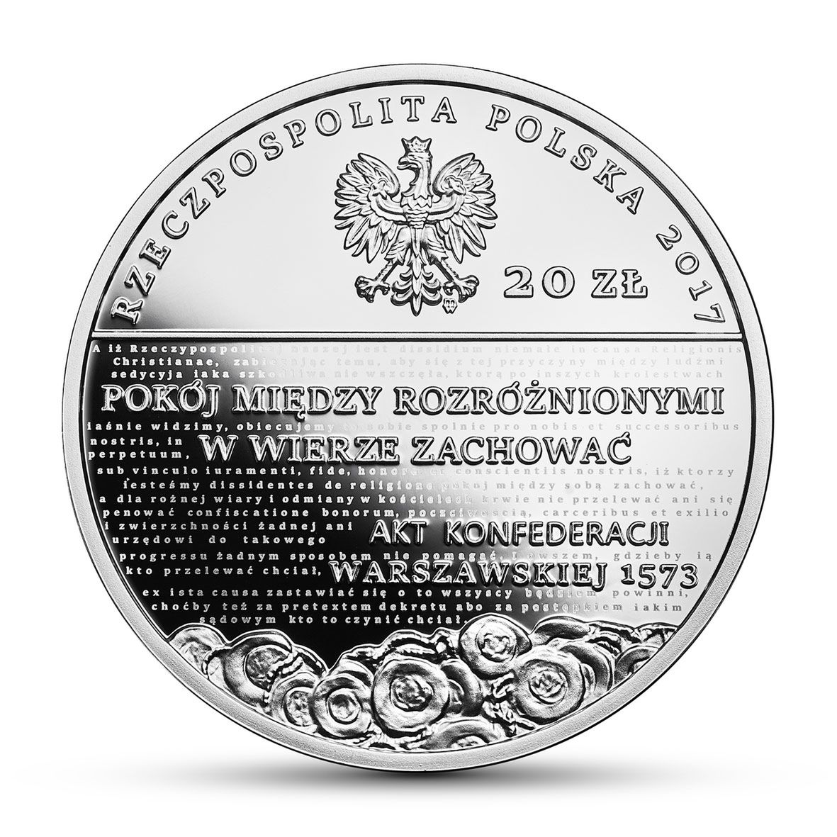 Awers monety upamiętniającej Reformację 