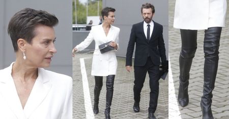 Ramówka TVN. Danuta Stenka w SKÓRZANYCH KOZAKACH drepcze przez kostkę Bauma (ZDJĘCIA)