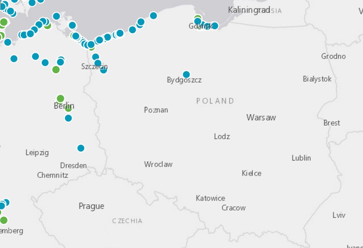 Mapa dostępna jest na blueflag.global