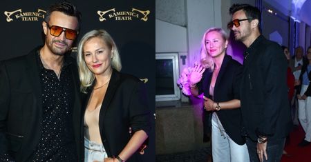 Mikołaj Krawczyk i Sylwia Juszczak WDZIĘCZĄ SIĘ przed fotoreporterami. Ładna z nich para?