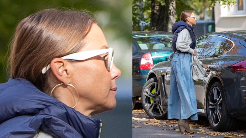 Kinga Rusin paraduje po Żoliborzu 
