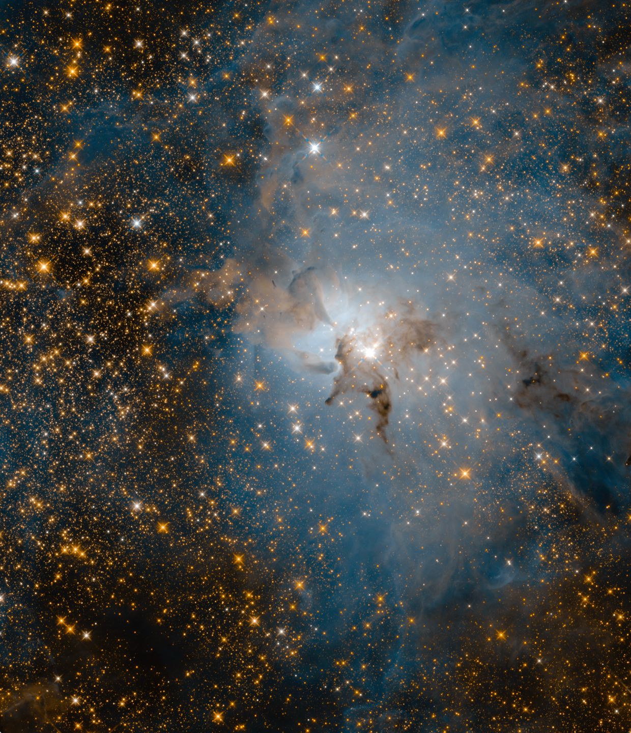 Teleskop Hubble'a ma 28 lat! Zobacz piękne zdjęcia Mgławicy Laguna 3