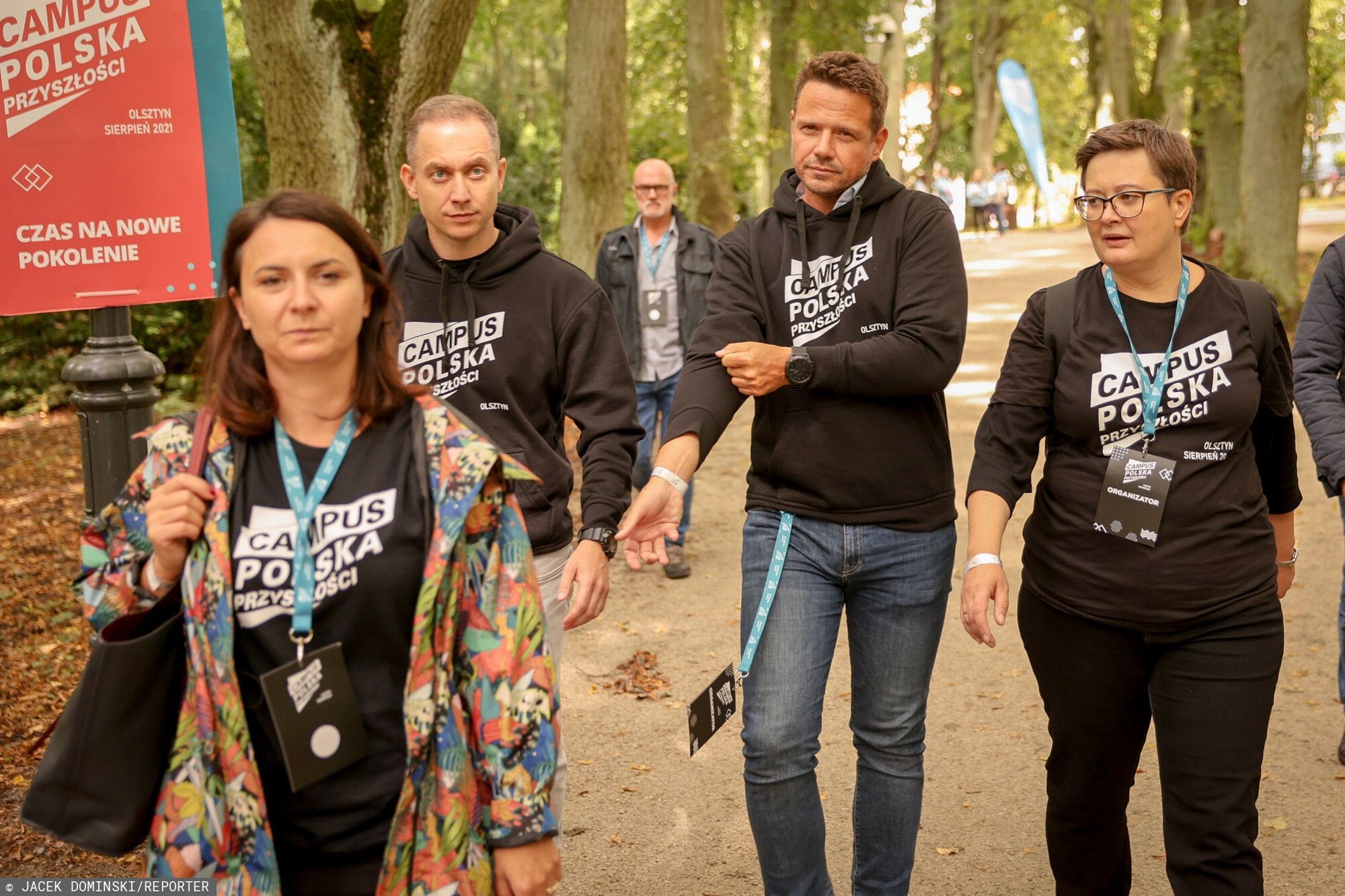 Campus Polska Przyszłości w Olsztynie. Od lewej: Kamila Gasiuk-Pihowicz, Cezary Tomczyk, Rafal Trzaskowski i Katarzyna Lubnauer