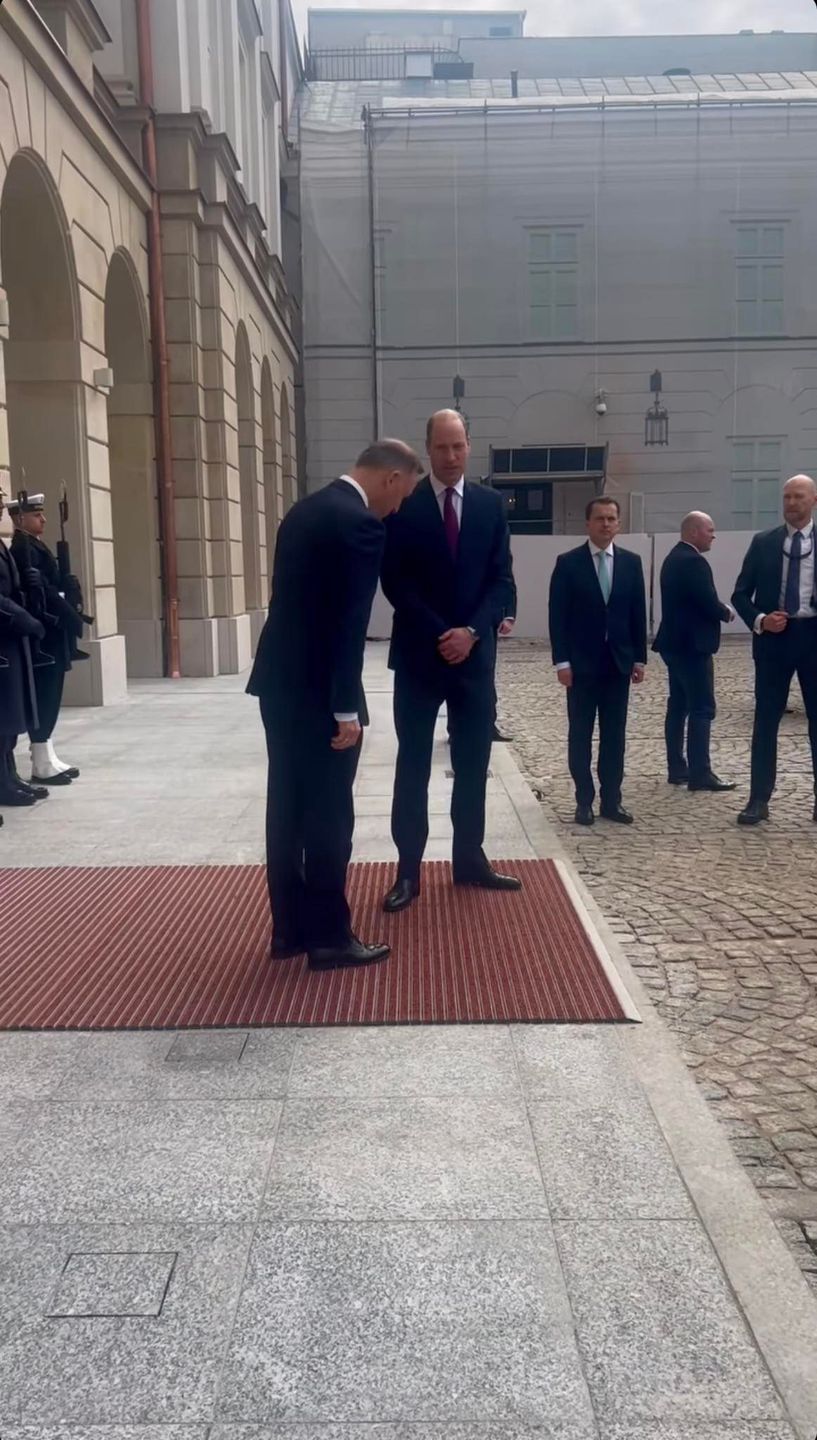 Irena Kamińska-Radomska SUROWO ocenia pożegnanie Andrzeja Dudy z Williamem: "SŁUŻALCZE ZACHOWANIE"
