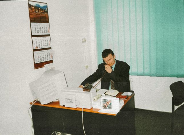 Rafał Brzoska w swoim pierwszym biurze