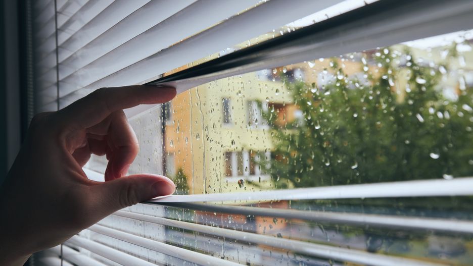 Pogoda deszcz okno opady deszczu krople