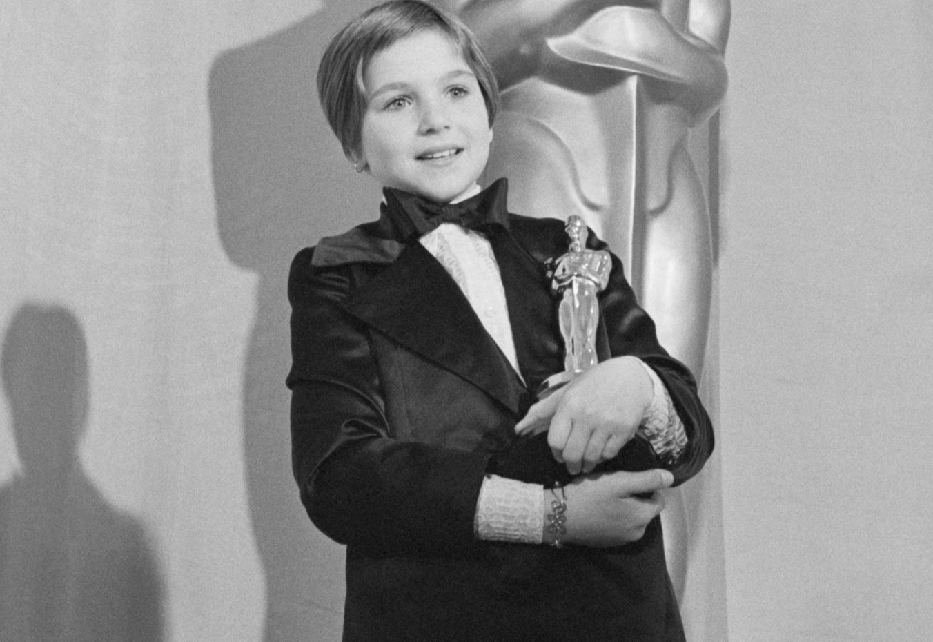 Tatum O'Neil z Oscarem za rolę Addie w "Papierowym księżycu"