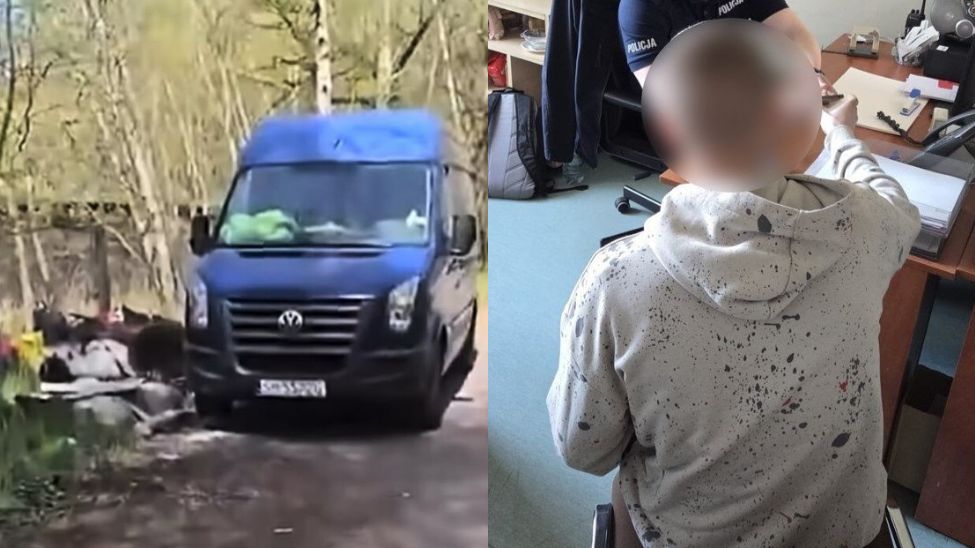 Wyrzucali gruz do lasu. Policjanci ich namierzyli