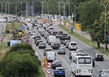 Wielki karambol na POW. Korek ma ponad pięć kilometrów