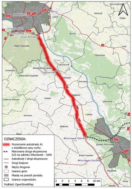 Ten odcinek A1 ma zostać poszerzony o trzeci pas