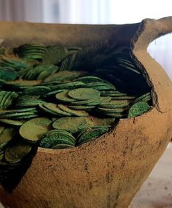 Znalazł bardzo stary dzbanek, a w nim około 1000 monet sprzed wieków