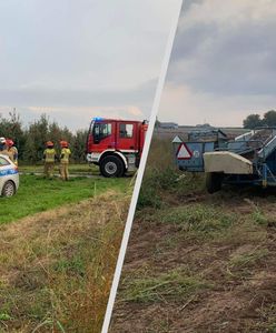 Noga w kombajnie ziemniaczanym. Wypadek w Świętokrzyskiem