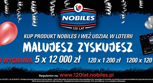 „Malujesz Zyskujesz” w urodzinowej loterii farb Nobiles