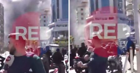 Atak Izraela uchwycony na żywo. Reporter nie przerwał relacji