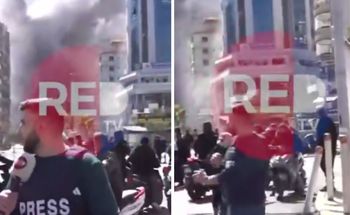 Atak Izraela uchwycony na żywo. Reporter nie przerwał relacji